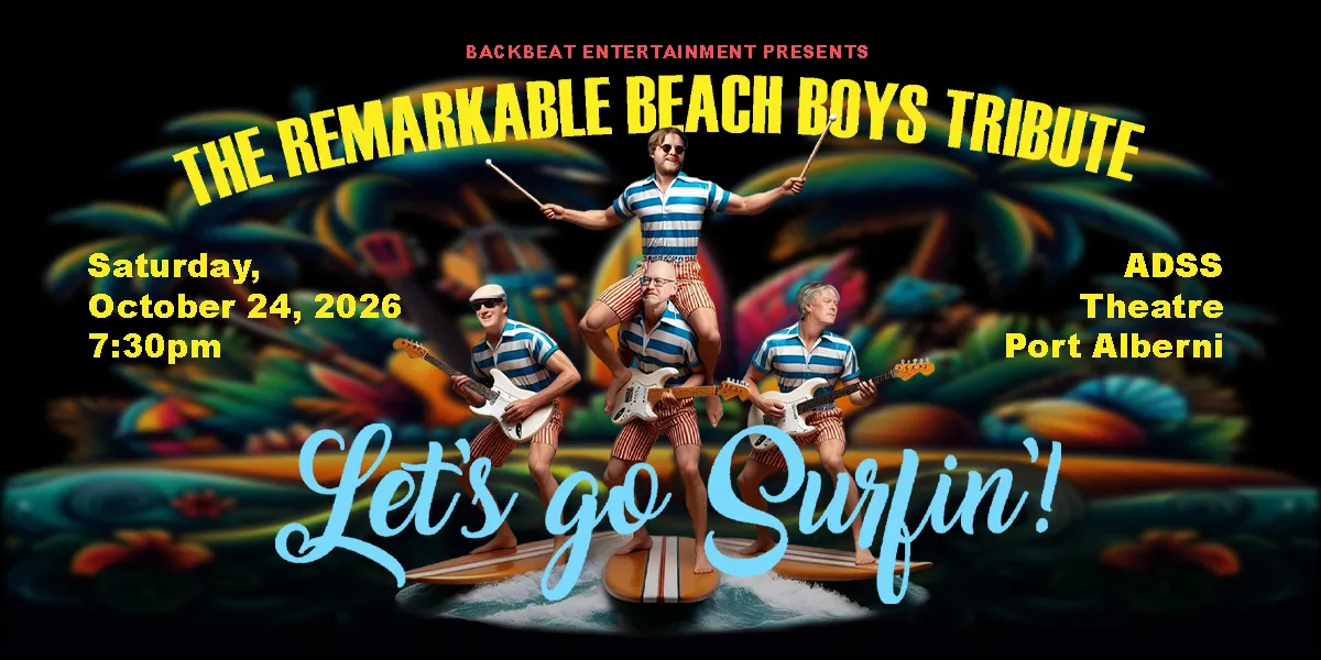 Poster for The Remarkable Beach Boys Tribute...Let's Go Surfin'!